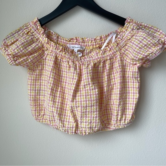 BCBGeneration Gingham Crop Top Size XS - Picture 2 of 10